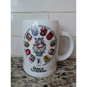 Busch Gardens Porcelain STEIN Tankard MUG 0.5L German Germany Vintage Reutter